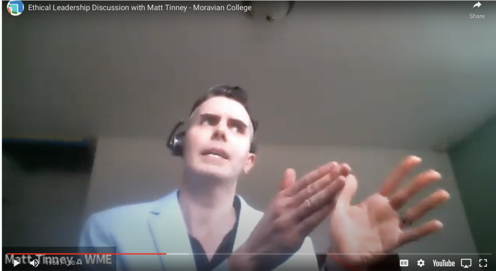 man talking