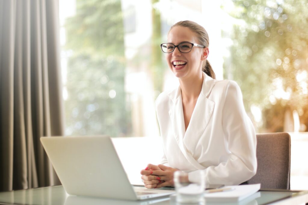 smiling woman